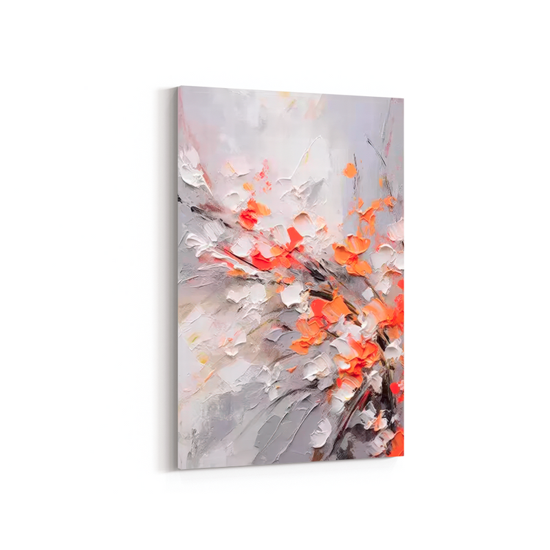 QUADRO CANVAS FLOR ABSTRATA