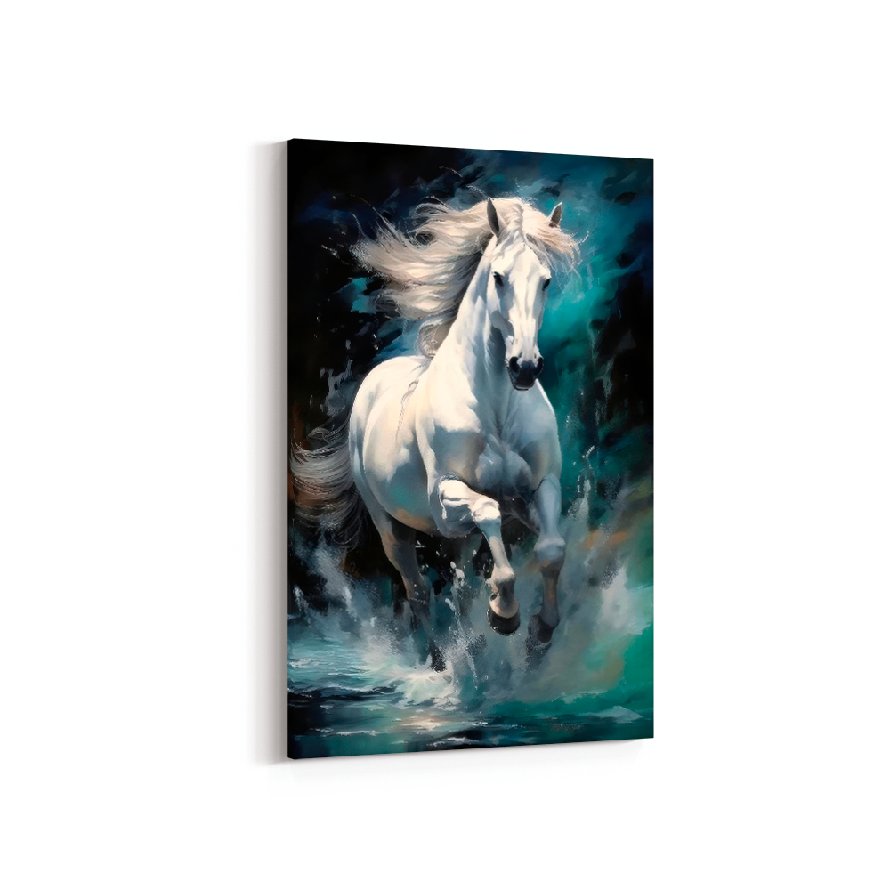 QUADRO CANVAS CAVALO RELUZENTE