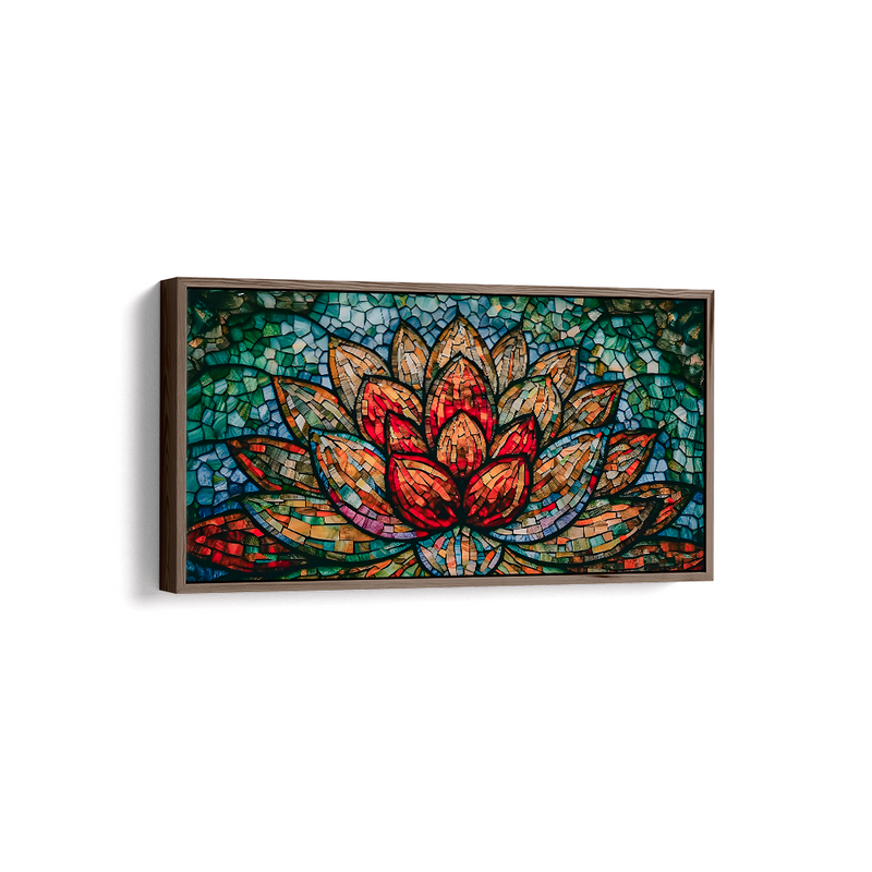 Quadro Flor de Lotus Mosaico